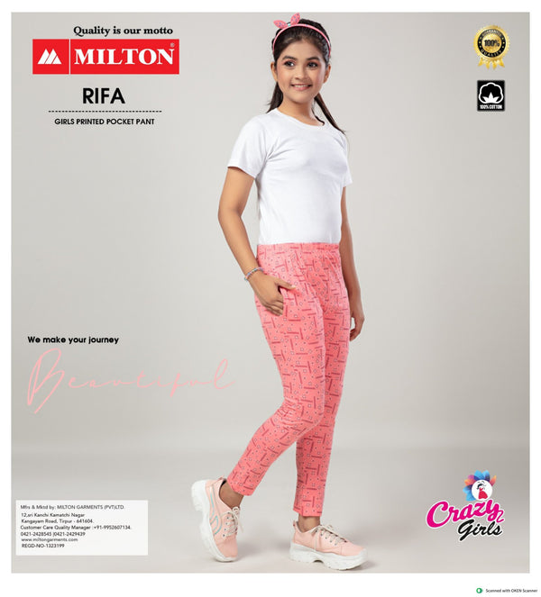 Rifa (Girls Printed Pocket Pant)