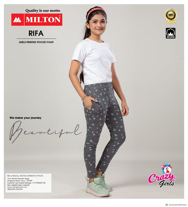 Rifa (Girls Printed Pocket Pant)