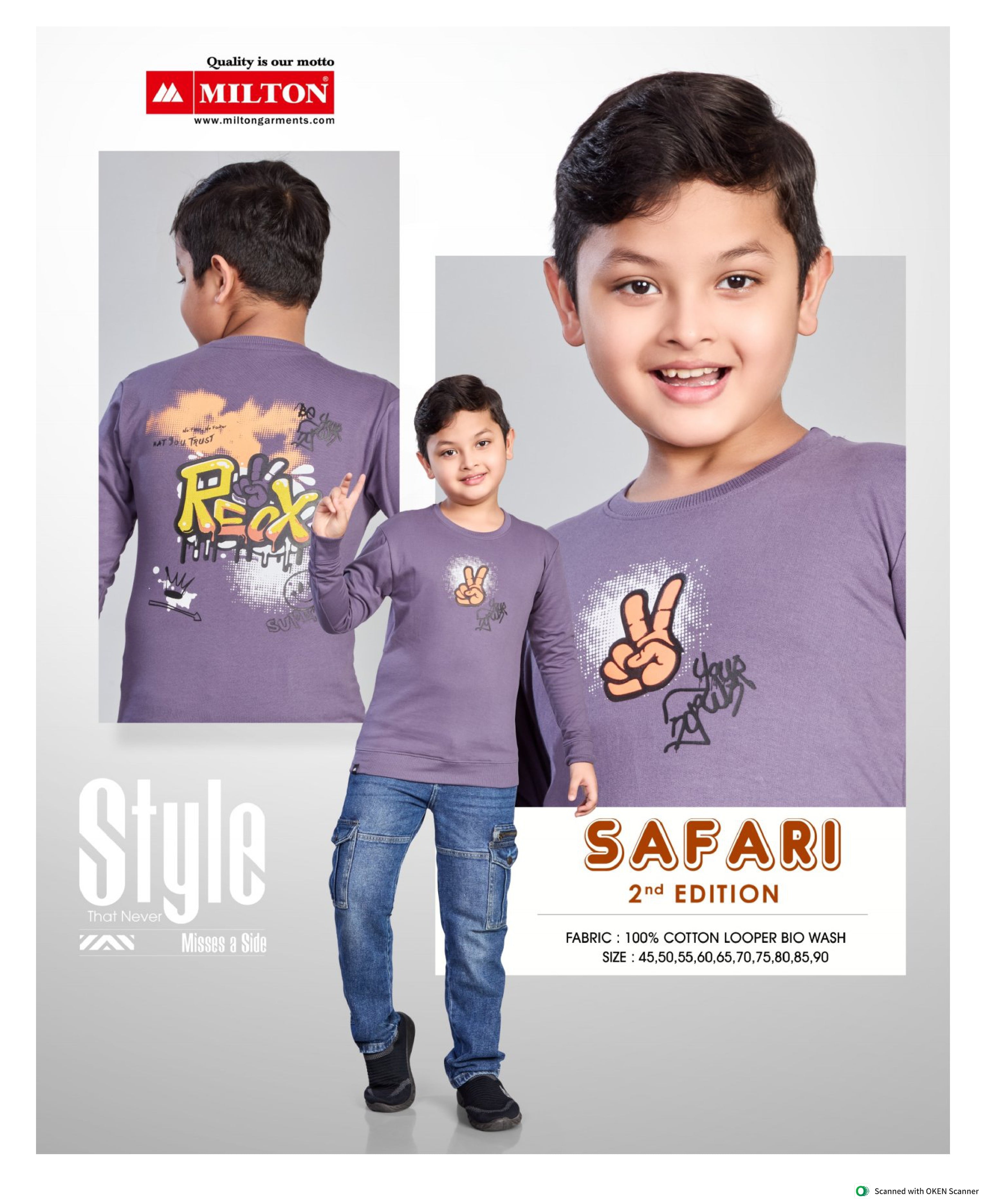 SAFARI (Boys  f/s  sweat shirt)