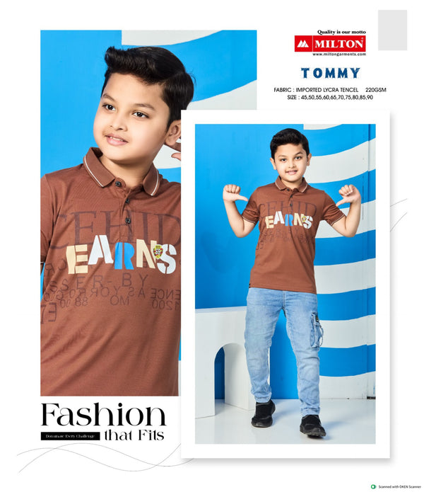 Tommy  (Boys Tancel Lycra Collar Tees)
