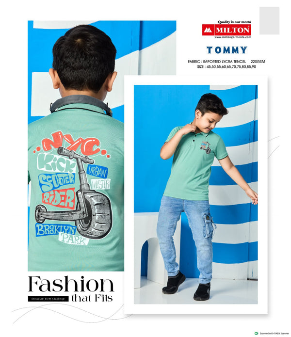 Tommy  (Boys Tancel Lycra Collar Tees)