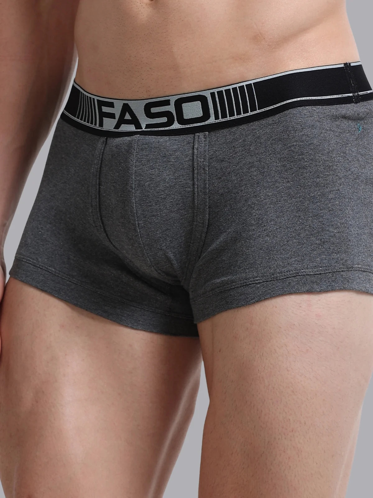 FASO Mens Cotton Neon Outer Elastic Trunk Pack Of 2