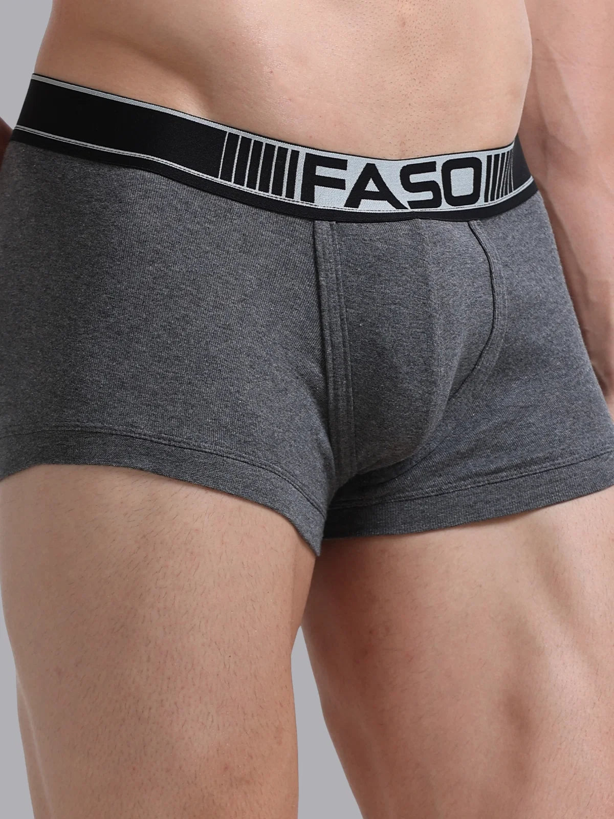FASO Mens Cotton Neon Outer Elastic Trunk Pack Of 2