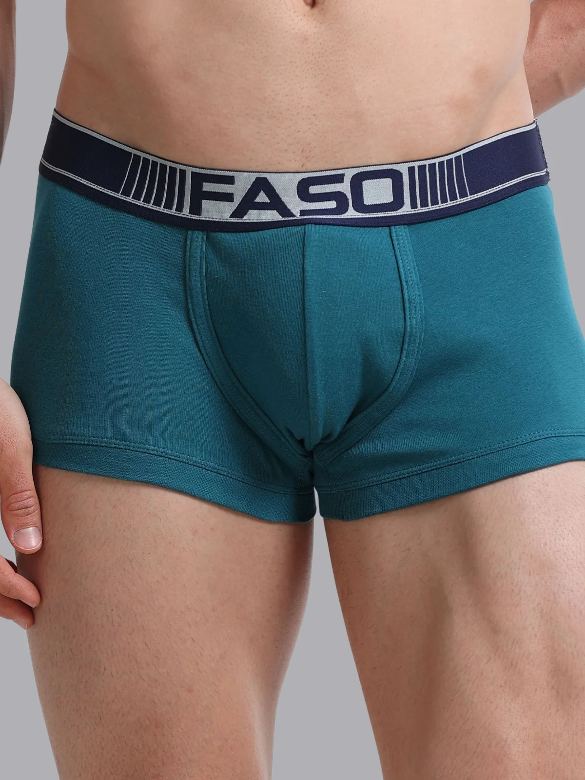 FASO Mens Cotton Neon Outer Elastic Trunk Pack Of 2