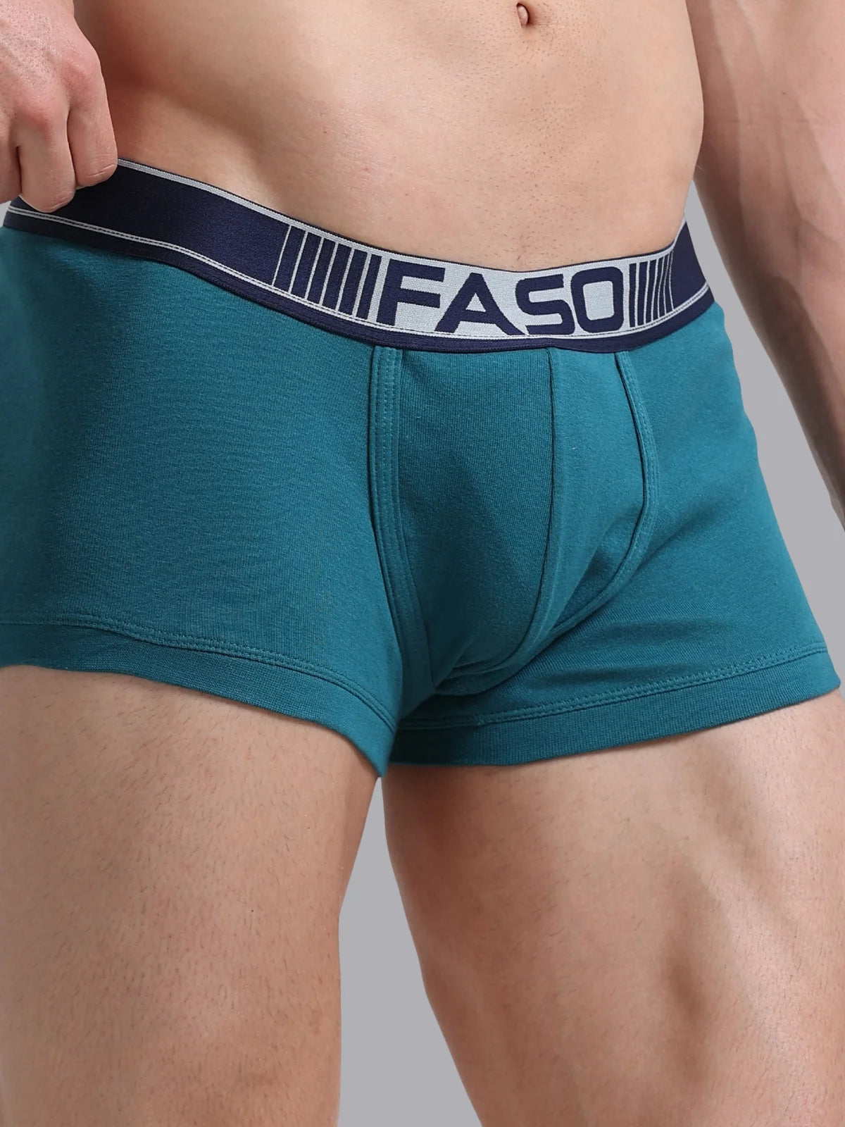 FASO Mens Cotton Neon Outer Elastic Trunk Pack Of 2