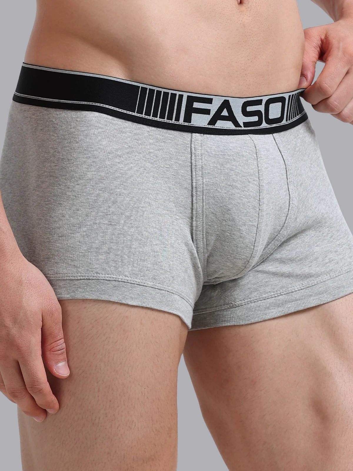 FASO Mens Cotton Neon Outer Elastic Trunk Pack Of 2