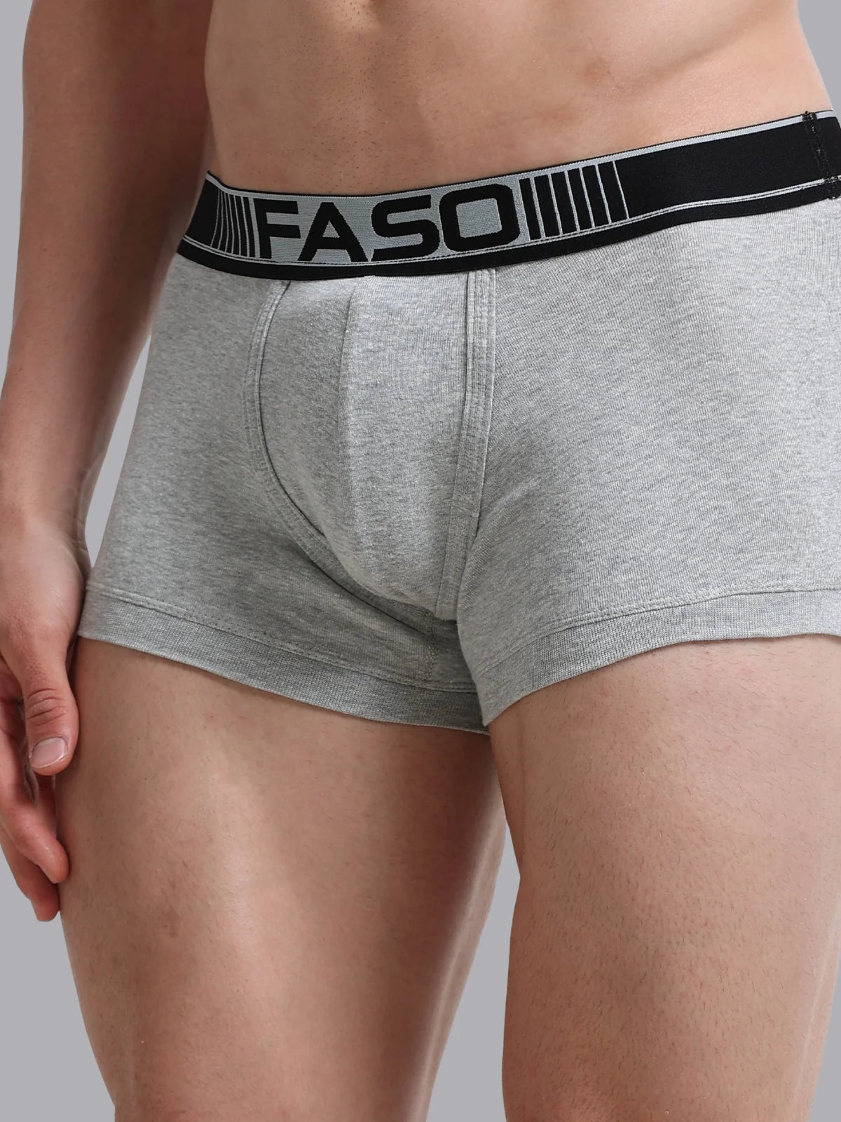 FASO Mens Cotton Neon Outer Elastic Trunk Pack Of 2