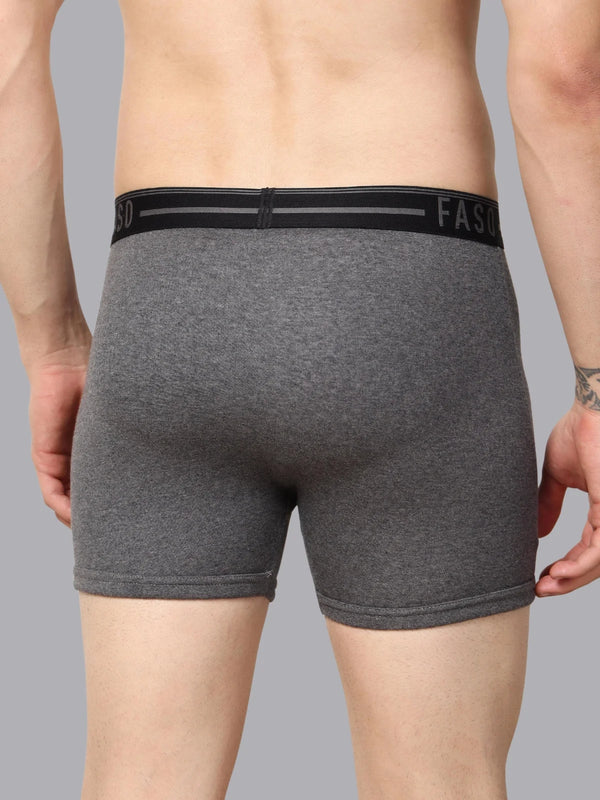 FASO Men's Cotton Outer Elastic Trunk (Pack of 2)