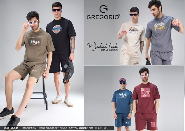 Men's COTTON Graphic Co-Ord Set