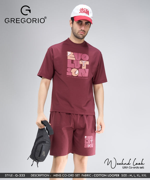 Men's COTTON Graphic Co-Ord Set