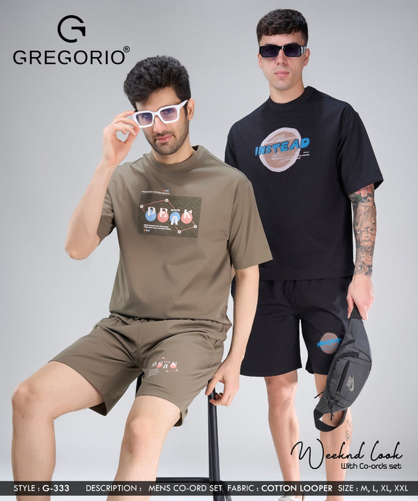 Men's COTTON Graphic Co-Ord Set