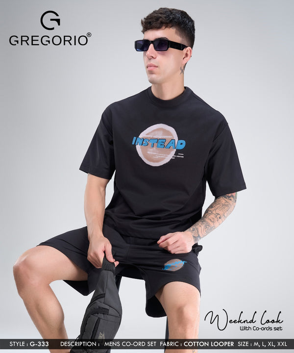 Men's COTTON Graphic Co-Ord Set