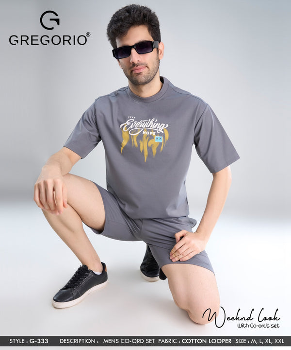 Men's COTTON Graphic Co-Ord Set