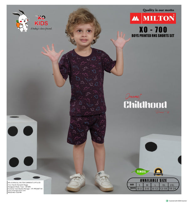 XO - 700 (Boys printed and  shorts set)