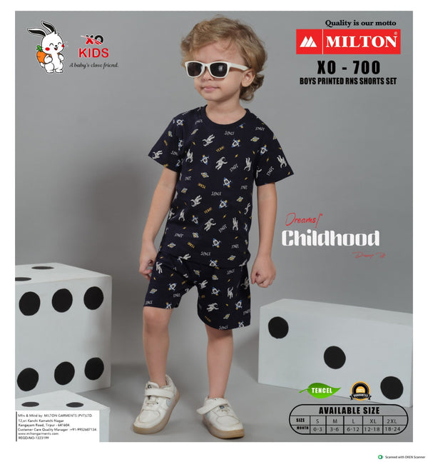 XO - 700 (Boys printed and  shorts set)