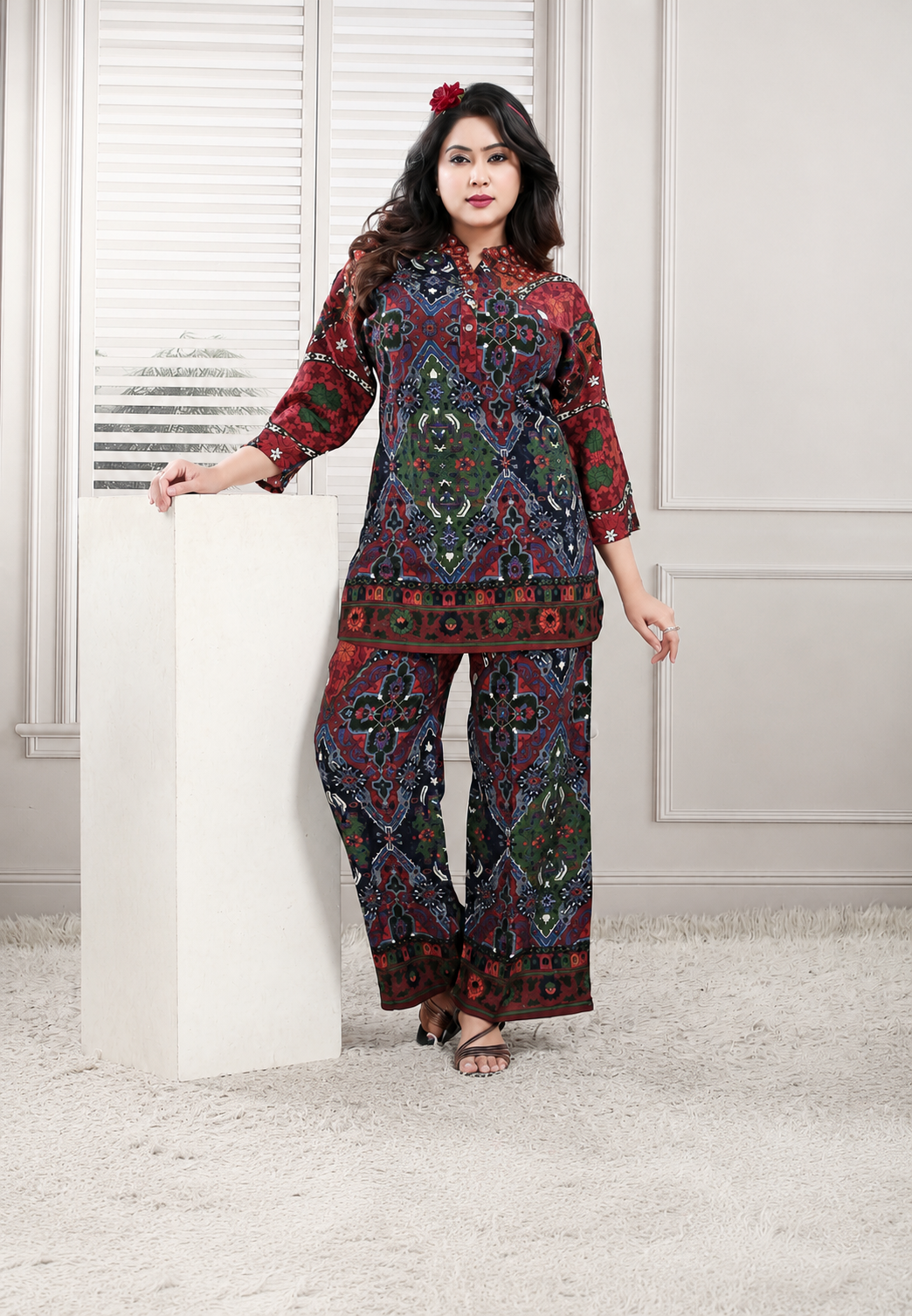 Aung Royal Block co-ord set