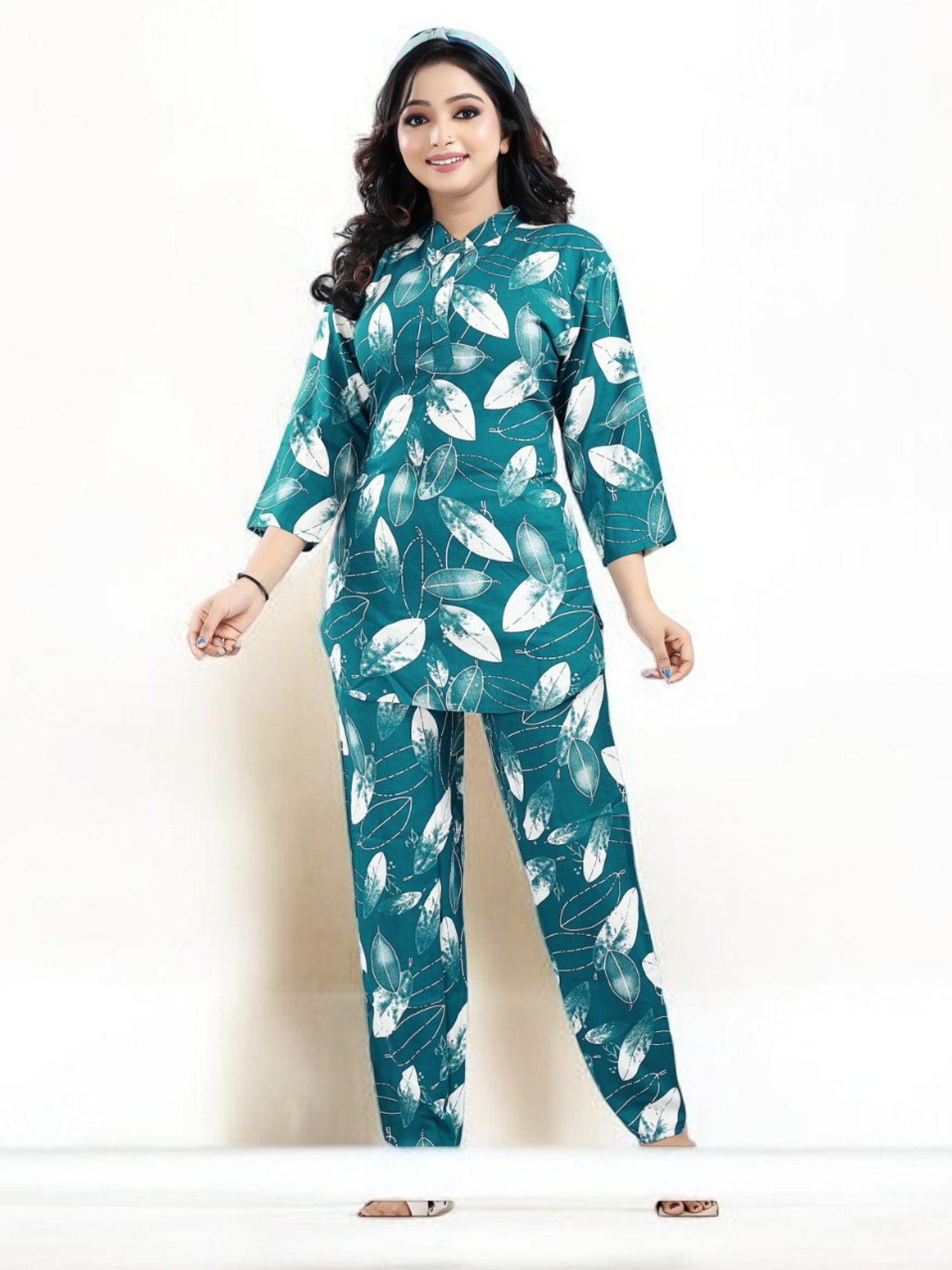 AUNG Floral Leaf Co-Ord Set